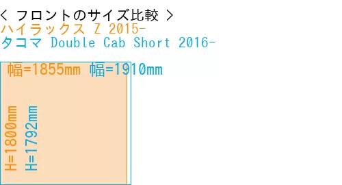 #ハイラックス Z 2015- + タコマ Double Cab Short 2016-